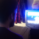 Coolkid practicing for the competition on the tiniest TV he owns, via Coolkid.